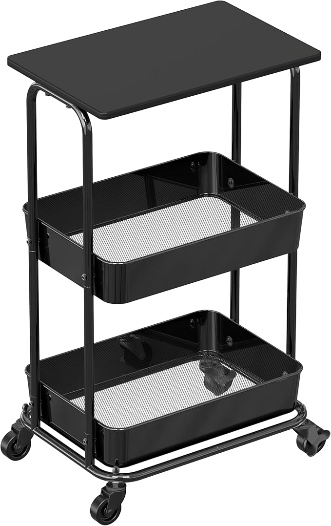 Simple Houseware 2-Tier Rolling Utility Cart by SimpleHouseware