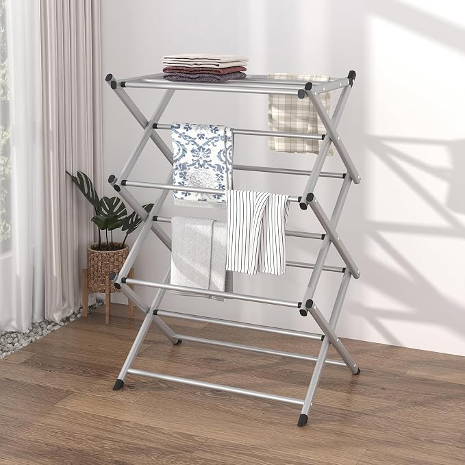 Household Indoor Folding Clothes Drying Rack, Dry Laundry and Hang Clothes - Image 3