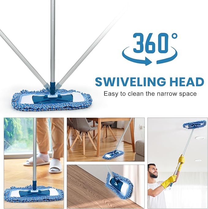 MAVRIZ Dust Mop for Hardwood Floor Washable Wet and Dry Mop - Image 2