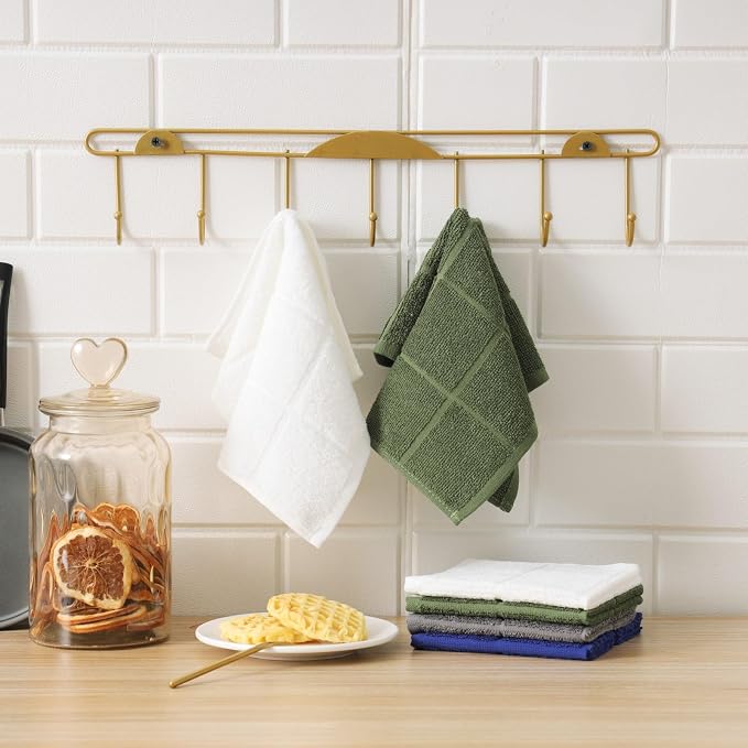 Glynniss Dishcloths Kitchen Highly Absorbent Dish Rags 100% Cotton Dish Cloths - Image 5