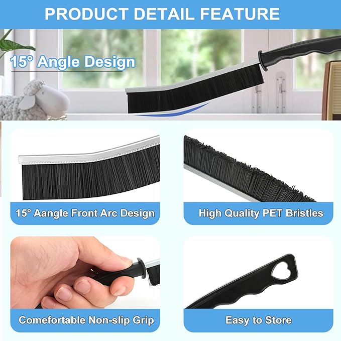 11Pcs Crevice Cleaning Brush Set, Hard Bristle Cleaning Supplies - Image 2