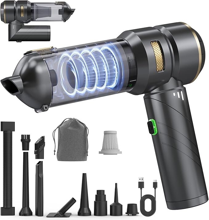 Car Vacuum Portable Cordless, Foldable Handheld Vacuum by Unknown