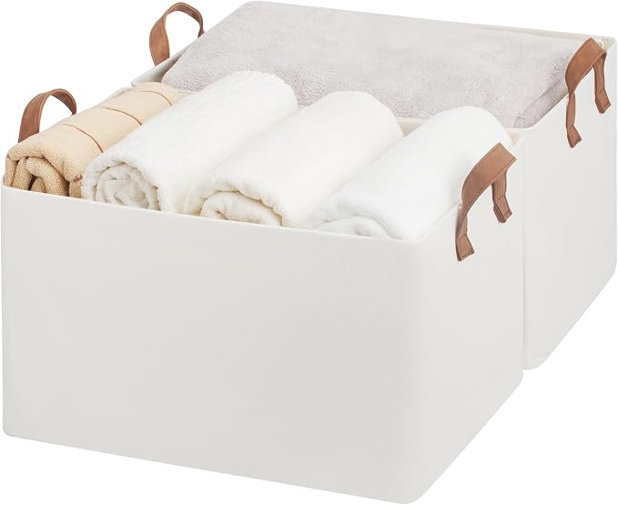 StorageWorks 45L Extra Large Fabric Storage Bins by StorageWorks