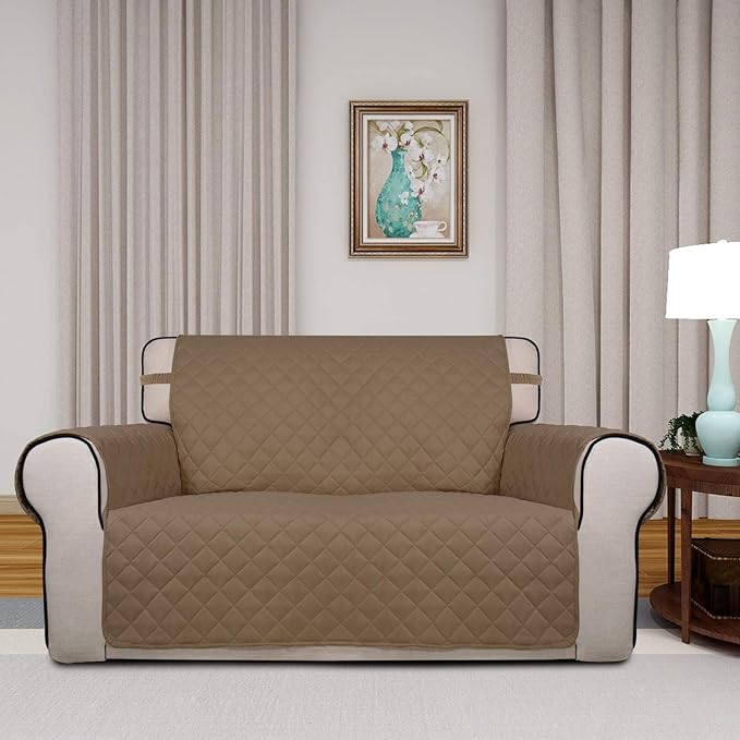 PureFit Reversible Quilted Sofa Cover, Water Resistant Medium Slipcover - Image 2