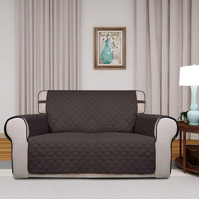 PureFit Reversible Quilted Sofa Cover, Water Resistant Medium Slipcover - Image 2