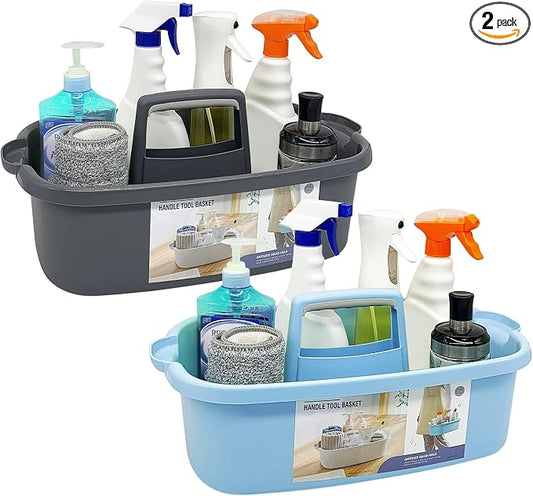 2 Pack Multi-Purpose Plastic Cleaning Caddy by Goderewild