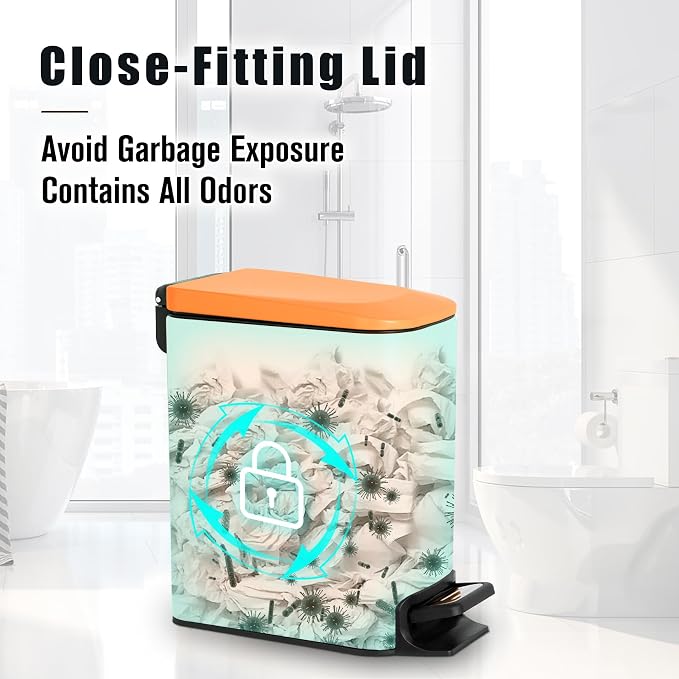 Cesun Small Bathroom Trash Can - Image 4