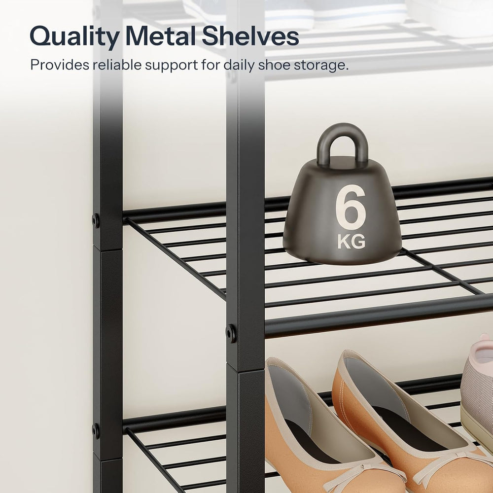 HOOBRO Shoe Rack, 5-Tier Narrow Shoe Organizer for Entryway, Holds 16-20 Pair...
