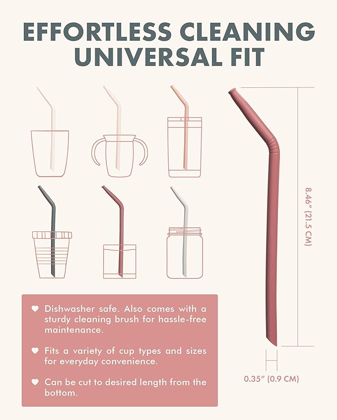 Nightingale Reusable Silicone Straws - Image 5