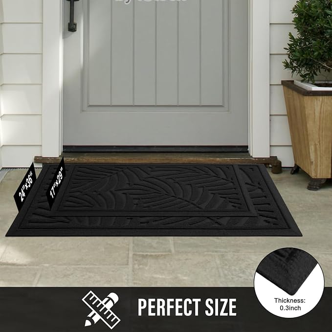 Front Door Mat, Absorbent Resist Dirt Welcome Door Mat Indoor Outdoor, - Image 7