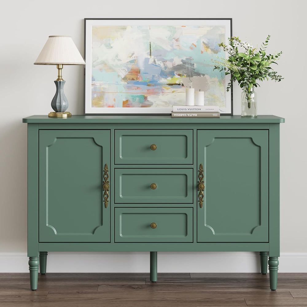 RoyalCraft Buffet Cabinet with 2 Doors & 3 Drawers, Vintage Sideboard wit...