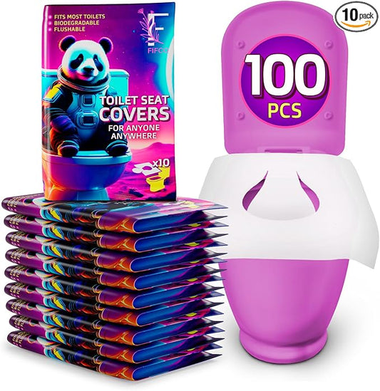 100 Pcs Disposable Toilet Seat Cover by Unknown