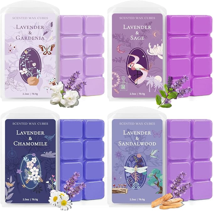 SCENTORINI Wax Melts, Wax Cubes Strong Scent, Long Lasting Lavender Scented - Image 8