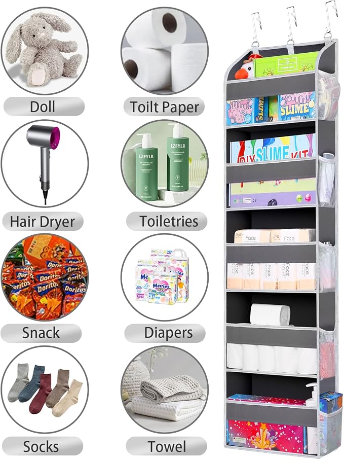 2 Pack Over The Door Storage Organizer - Image 3