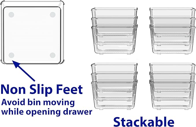 Simple Houseware Clear Drawer Organizer - Image 5