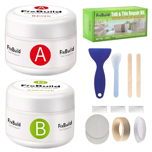 Tub Repair Porcelain Repair Kit, Crack Repair Kit by FixBuild