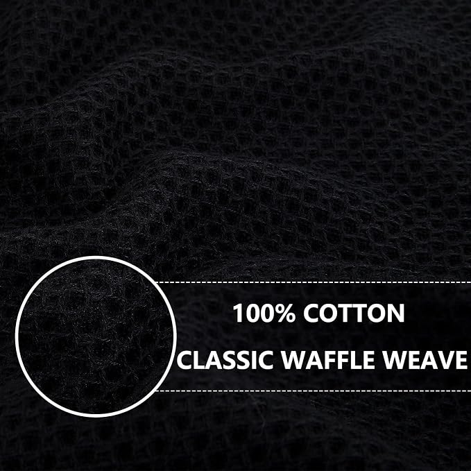 Homaxy 100% Cotton Waffle Weave Kitchen Dish Towels, Ultra Soft Absorbent Quick - Image 2