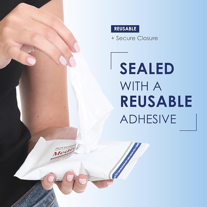 Mediwiper 10 Count Alcohol-Free Sanitizing Wipes Disinfecting Large Unscented - Image 5