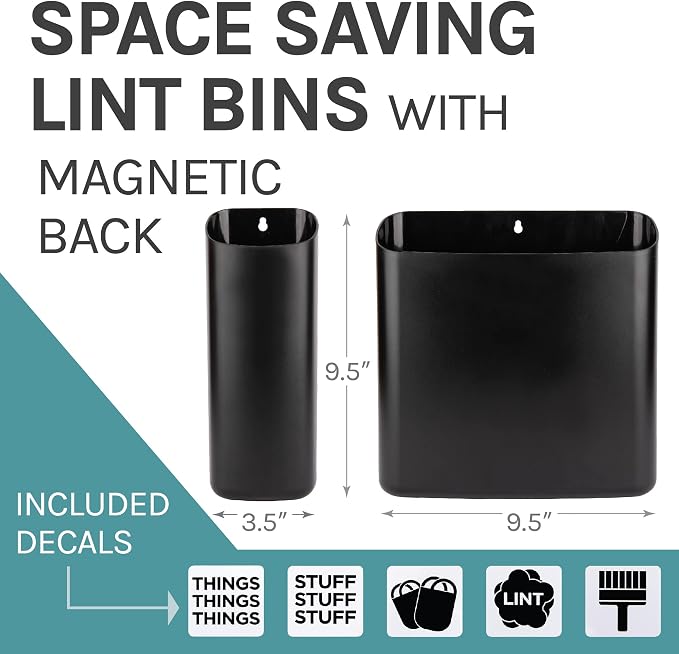 JS Jackson Supplies Black Lint Bin - Image 2