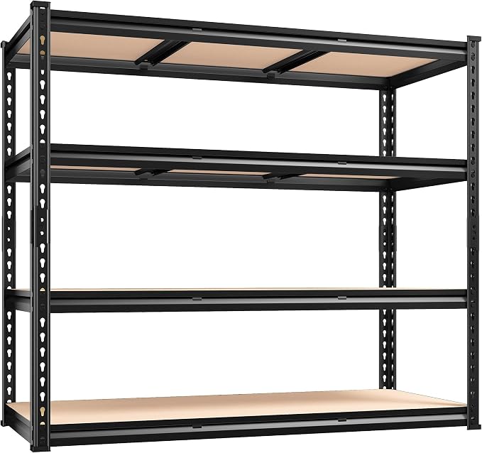 REIBII 48" W Garage Shelving Heavy Duty, 2000LBS Storage Shelves, 4 Tier - Image 7