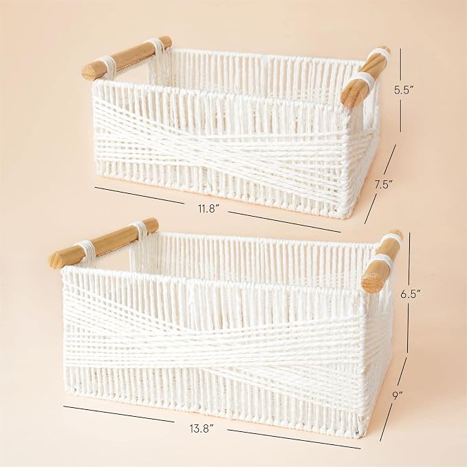 LA JOLIE MUSE Wicker Storage Baskets - Image 6