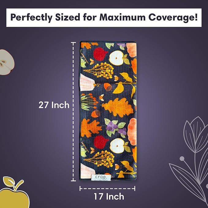 2 Double Sided Microfiber Hand Towels, 17x27 Inches Waffle Design Kitchen - Image 4