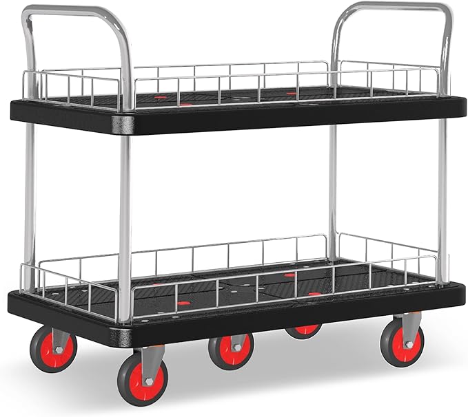 Utility Service Cart 2 Shelf by ChincoStar