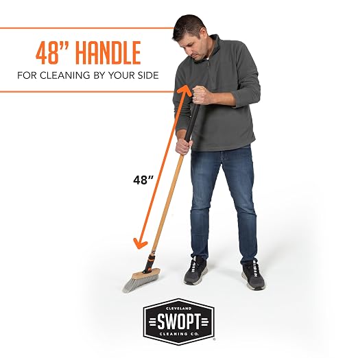 SWOPT Premium 48” EVA Foam Comfort Grip Wooden Handle – Ergonomic Design - Image 6
