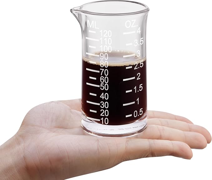 Ackers 4 Oz Glass Measuring Cup, Borosilicate Shot Glass - Image 7