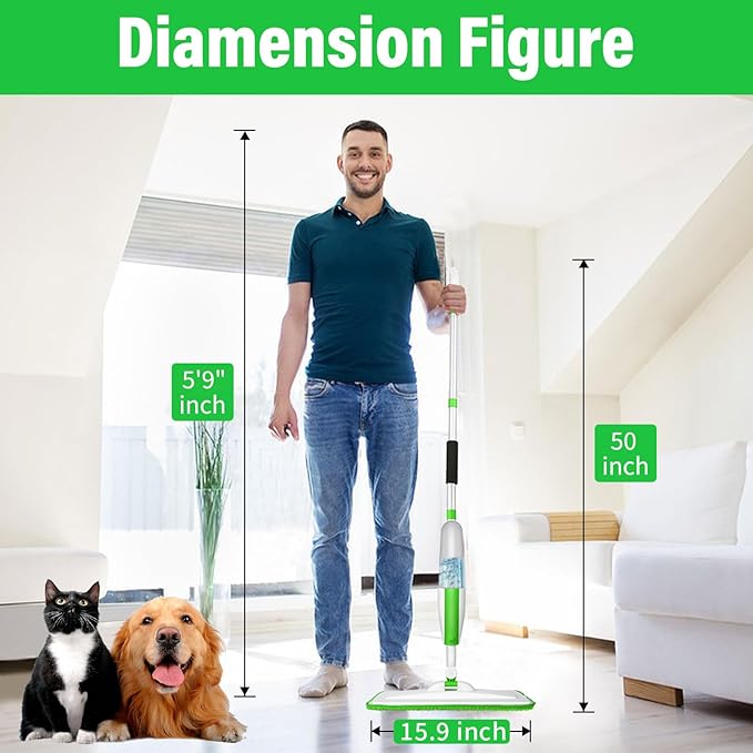 Mops for Floor Cleaning Wet Spray Mop - Image 5
