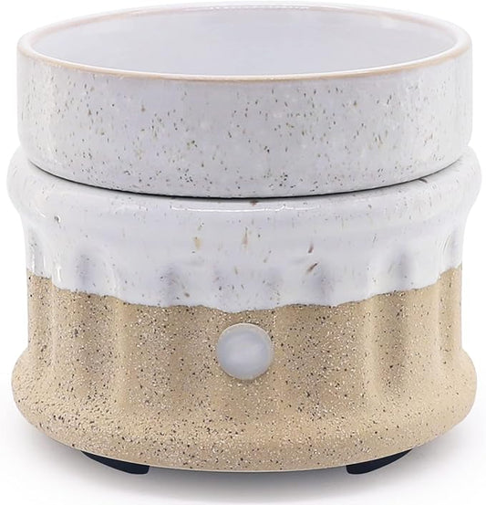 Ceramic Wax Melt Warmer - 3 in 1 Smokeless and Flameless Electric Wax Warmer by VICTORIAAROMA