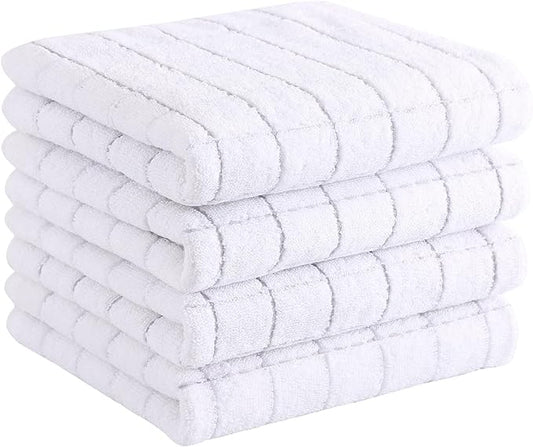 Homaxy 100% Cotton Terry Kitchen Towels, Checkered Designed, Soft and Super by Homaxy