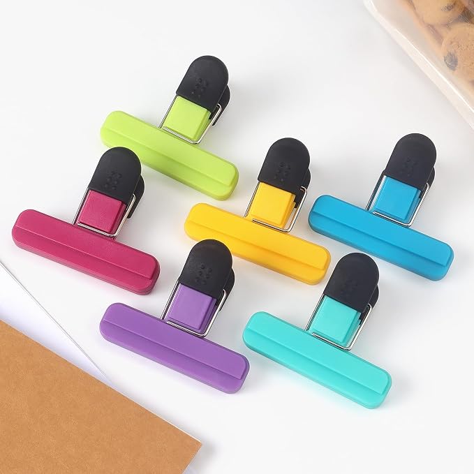 Tamaki 6 Pack Bag Clips, Food Clips, Chip Bag Clip Plastic Heavy Duty Seal Grip - Image 7