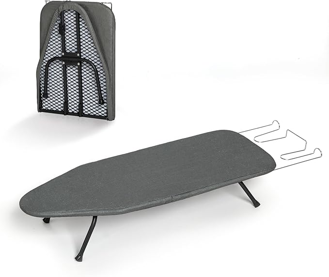 Small Ironing Board Tabletop, RAINHOL Compact Portable Iron Board Foldable by RAINHOL