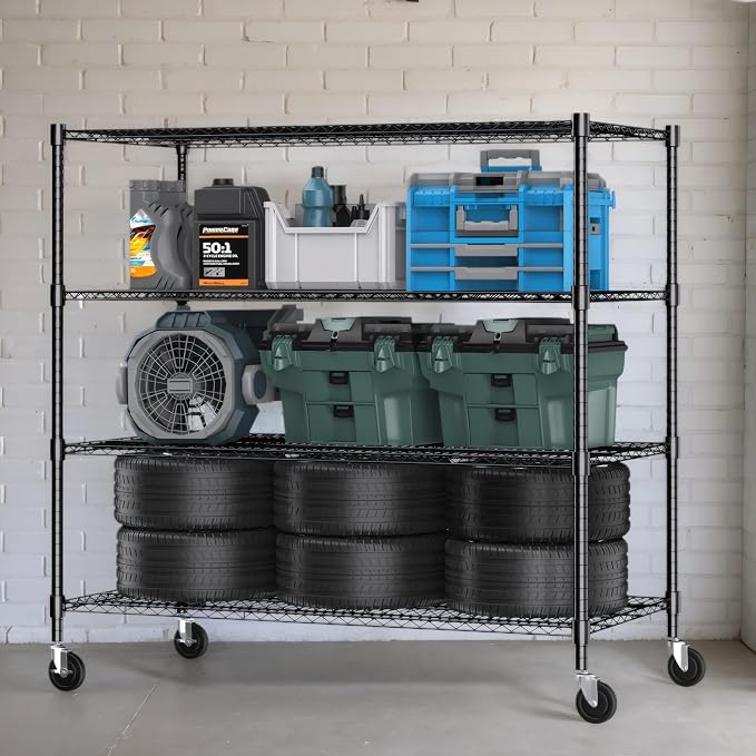 Himimi 4 Tier Wire Shelving