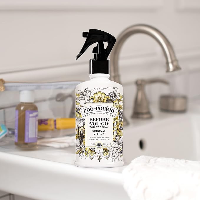 Poo-Pourri Before-You-Go Toilet Spray, Original Citrus, 8 Fl Oz, Bathroom Odor - Image 8