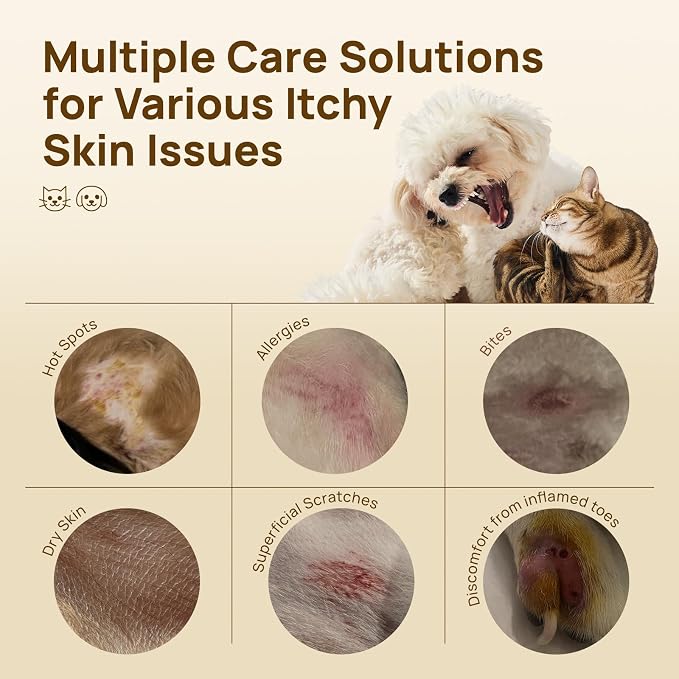 HICC PET Itch Relief Wipes for Dogs & Cats, Rapidly Relieves Itching, Soothes - Image 7
