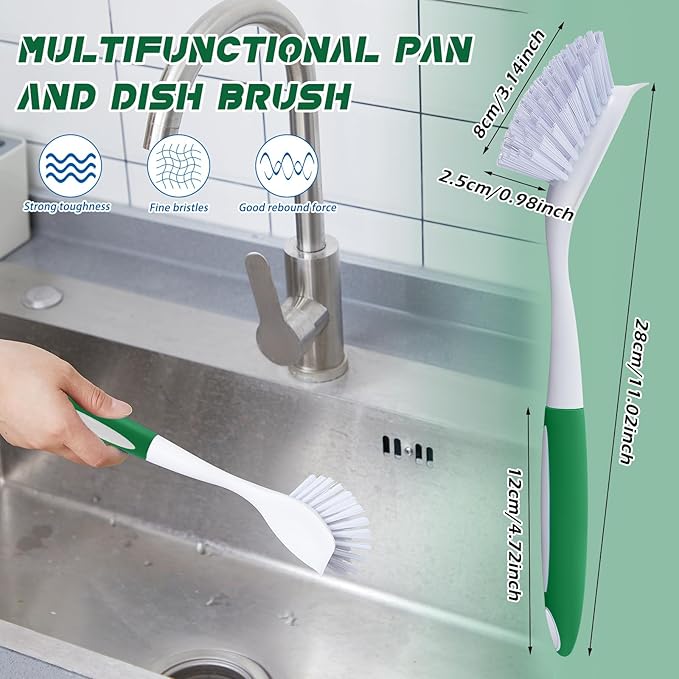Hsei 30 Pcs Kitchen Scrub Dish Brush Bulk - Image 2