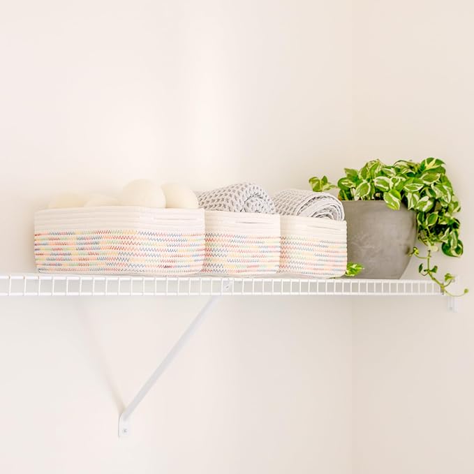 NaturalCozy 11.8"x8"x4.5” Rectangle Storage Baskets - Image 5