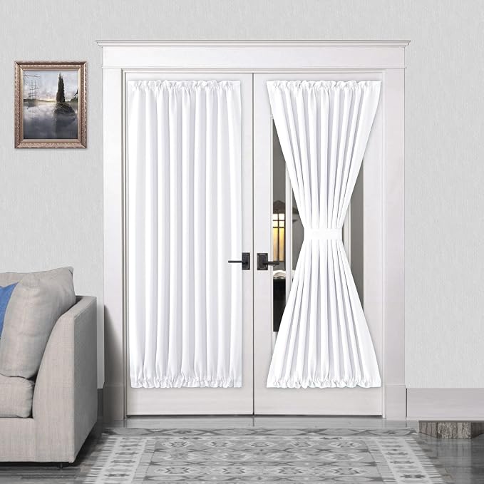 DWCN French Door Curtains – Rod Pocket Thermal Curtain by DWCN