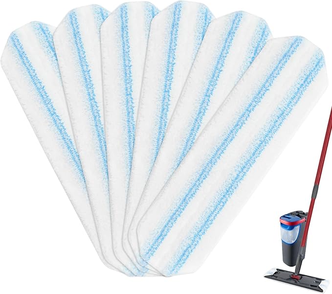 6 Pack Microfiber Replacement Mop Pads - Image 9