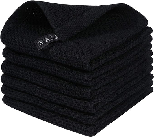Homaxy 100% Cotton Waffle Weave Kitchen Dish Cloths, Ultra Soft Absorbent Quick by Homaxy