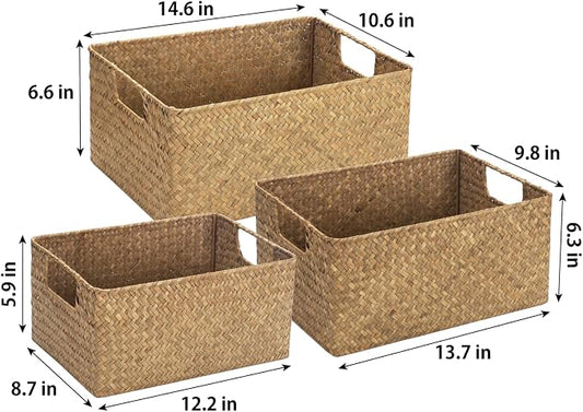 YANGQIHOME Wicker Baskets, Woven Baskets - Image 2