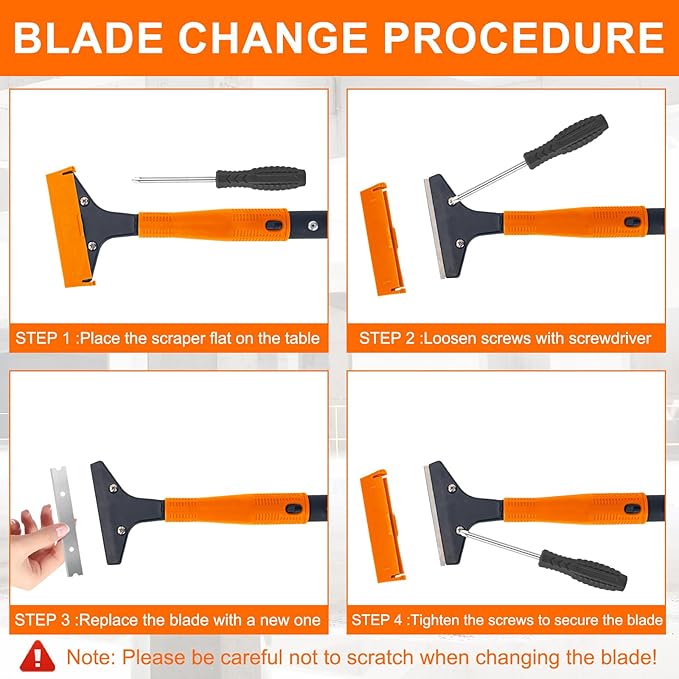 KeFanta Razor Blade Floor Scraper, Paint Scrapers - Image 6