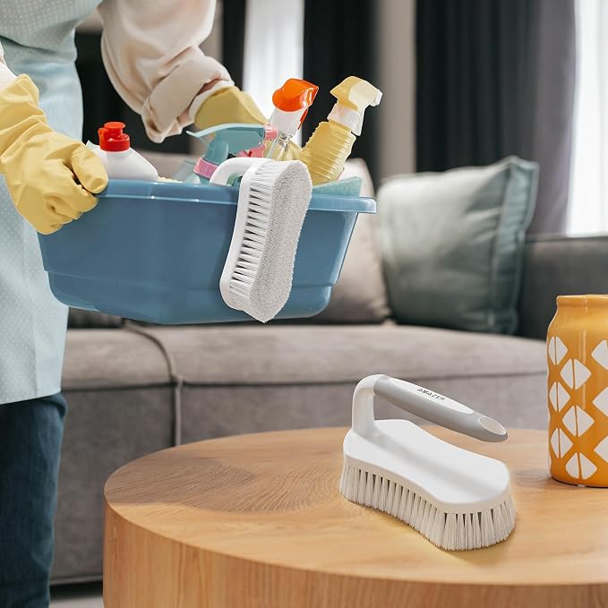 Amazer Scrub Brush for Cleaning Comfort Grip Shower Scrubber Flexible Stiff - Image 7