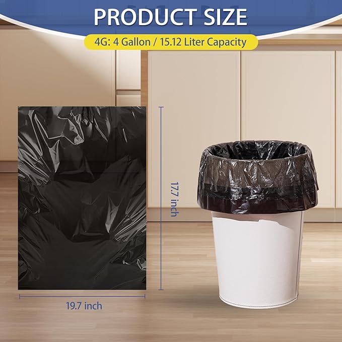 Small Trash Bags 4 Gallon - Image 3