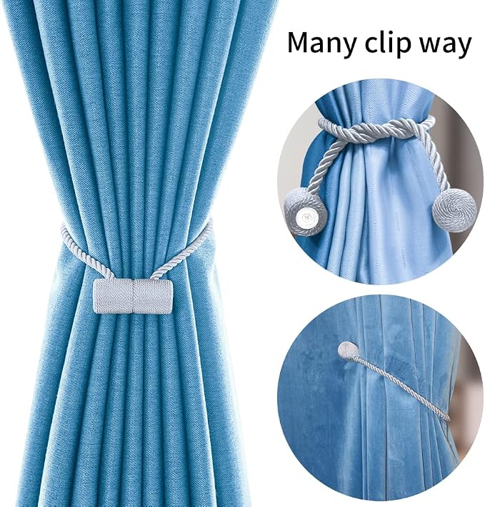 18 Inch Strong Magnetic Curtain Tiebacks, Curtain Holdbacks Modern Upgrade - Image 5