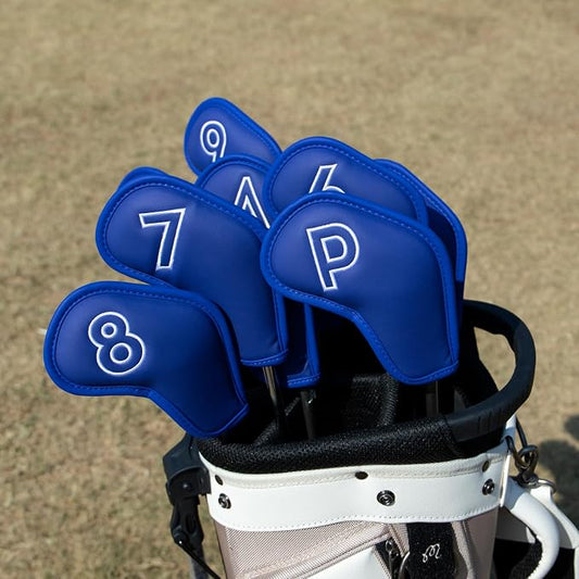 Montela Golf Iron Covers, Golf Iron Head Covers Leather Golf Iron Covers Set - Image 2