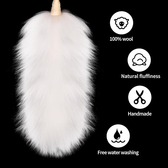 Extendable Lambswool Duster 29-110 Inch, Anti-Static Flexible Head, Stainless - Image 3