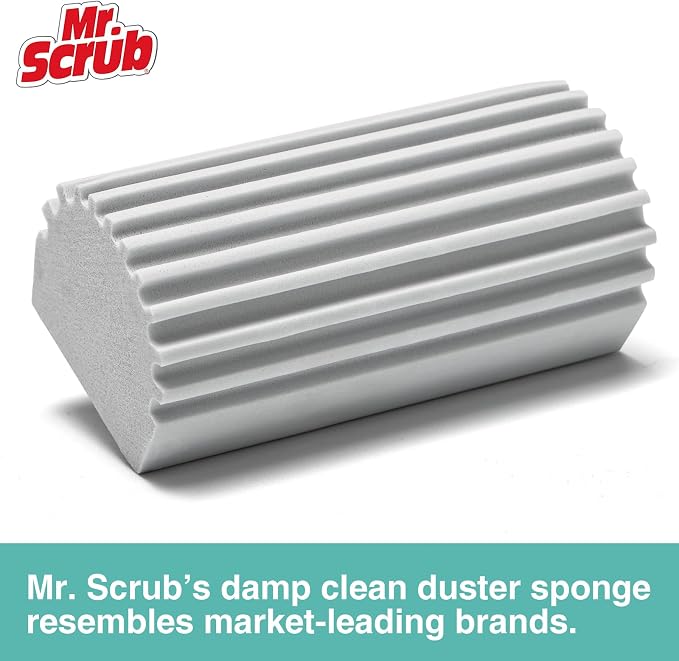 8 Pack Damp Dusting Sponge Duster, Reusable Household Cleaning Sponge Tool - Image 2